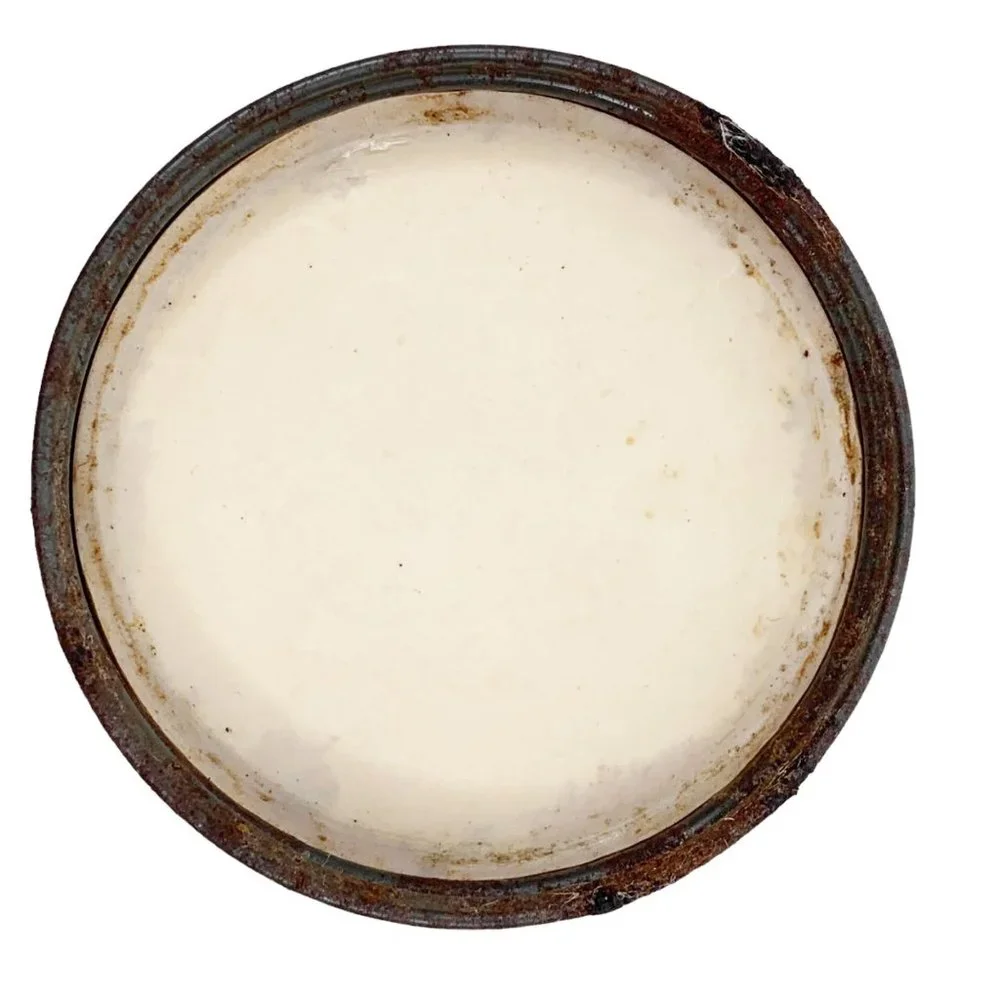 Vintage Dreskin Coolies Cleansing Pads Jar Empty Vanity Advertising MCM 40s Prop